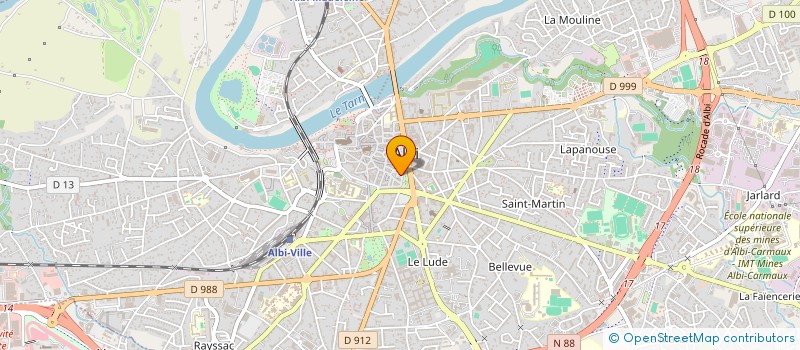 localisation de l'entreprise WEALTH INVEST à ALBI