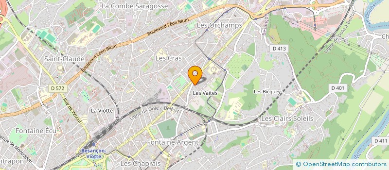 localisation de l'entreprise WEAR VERT  BESANCON