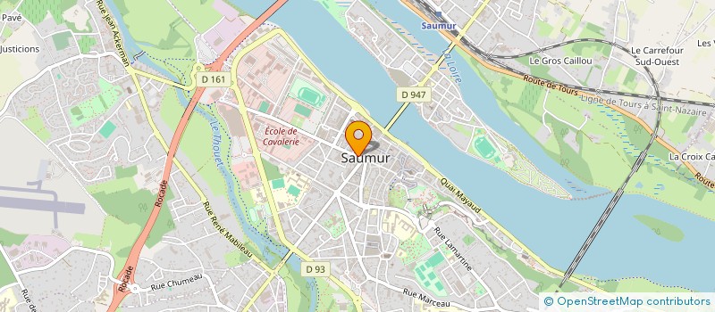 localisation de l'entreprise WEAVER à SAUMUR