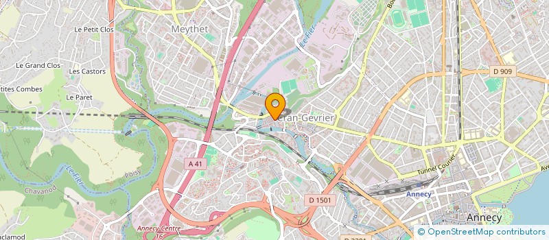 localisation de l'entreprise WEB 74 à ANNECY
