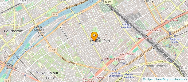 localisation de l'entreprise WEB AND FOOD à LEVALLOIS-PERRET