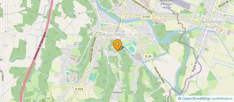 localisation de l'entreprise WEB ASSOCIATION ASSISTANCE  AIRE-SUR-L'ADOUR