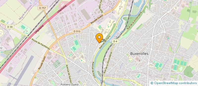 localisation de l'entreprise WEB BURO à POITIERS