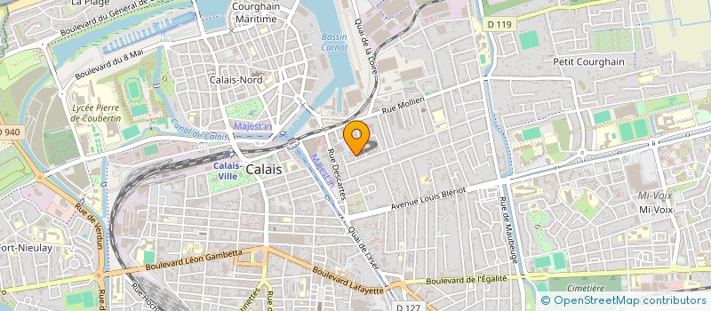 localisation de l'entreprise WEB CALAIS INFORMATIQUE DU LITTORAL W C I L  CALAIS