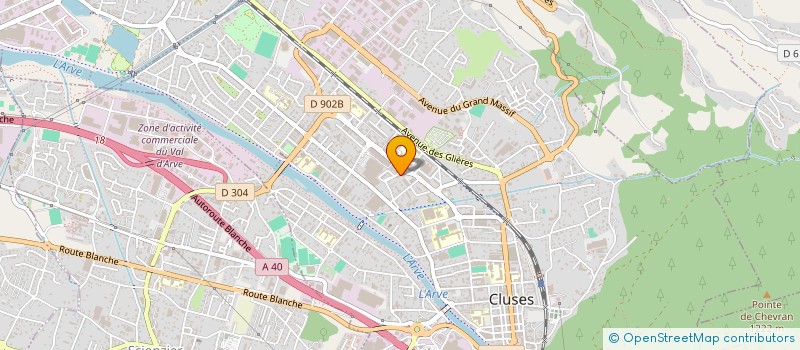 localisation de l'entreprise WEB CALL 74 à CLUSES
