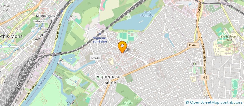 localisation de l'entreprise WEB CAR 91 à VIGNEUX SUR SEINE