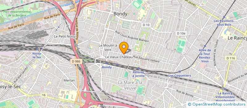 localisation de l'entreprise WEB COM à BONDY