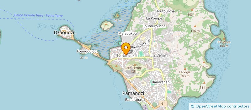 localisation de l'entreprise WEB CONSTRUCTION  DZAOUDZI