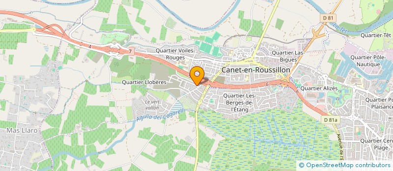 localisation de l'entreprise WEB ET CLIC à CANET-EN-ROUSSILLON