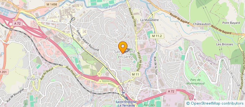 localisation de l'entreprise WEB ET COMPAGNIE à SAINT-PRIEST-EN-JAREZ
