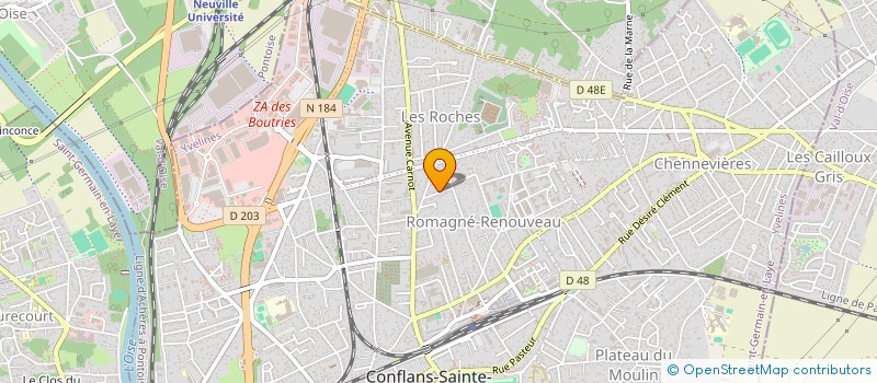 localisation de l'entreprise WEB FORCE ONE CONSULTING  CONFLANS-SAINTE-HONORINE