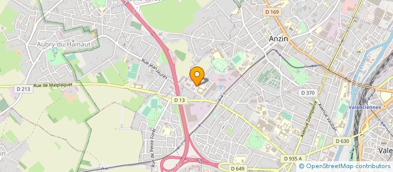 localisation de l'entreprise WEB FORM à VALENCIENNES