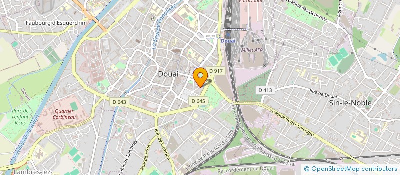 localisation de l'entreprise WEB H SOLUTION à DOUAI