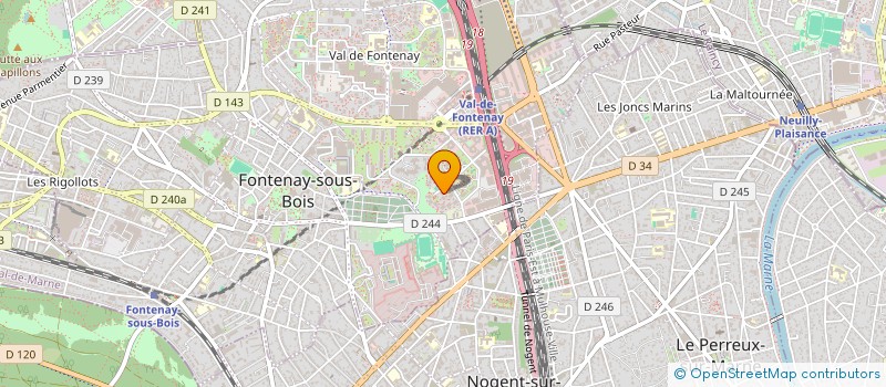 localisation de l'entreprise WEB HORIZON à FONTENAY-SOUS-BOIS