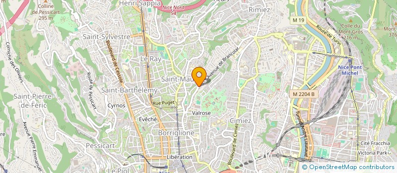 localisation de l'entreprise WEB INNOVATION IMMOBILIERE à NICE