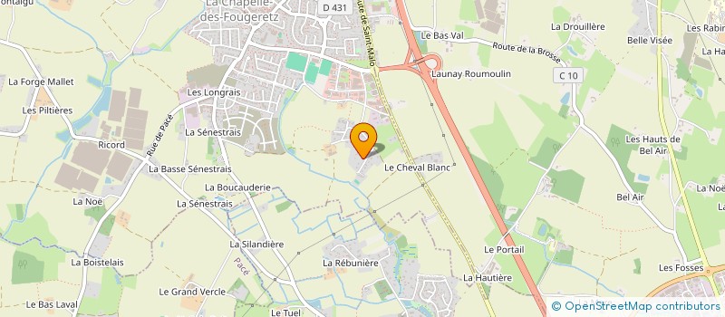 localisation de l'entreprise WEB  INVEST  LA CHAPELLE-DES-FOUGERETZ