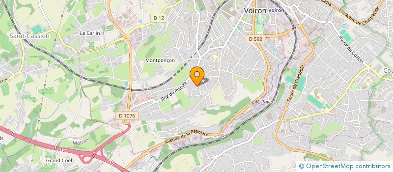 localisation de l'entreprise WEB MEDIA COM à VOIRON