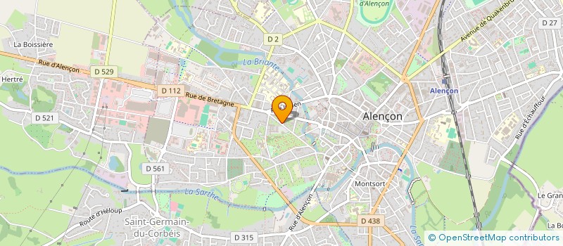 localisation de l'entreprise WEB MOZAIC à ALENCON