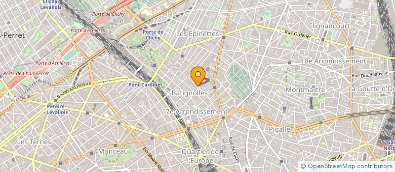 localisation de l'entreprise WEB ON LINE  PARIS