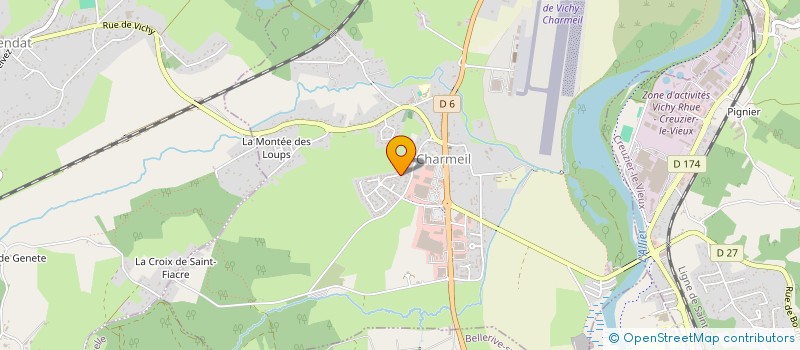 localisation de l'entreprise WEB PROJECT  CHARMEIL