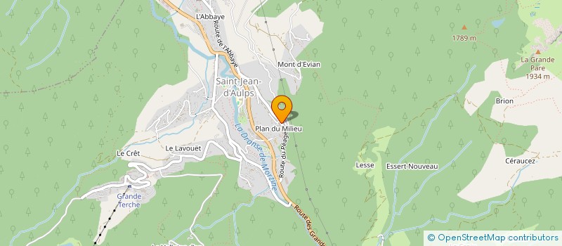 localisation de l'entreprise WEB RESERVE à SAINT-JEAN-D'AULPS