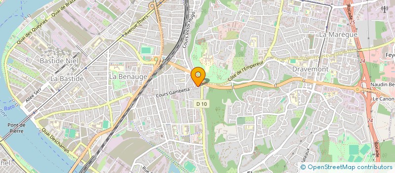 localisation de l'entreprise WEB SOCIETY 33  CENON