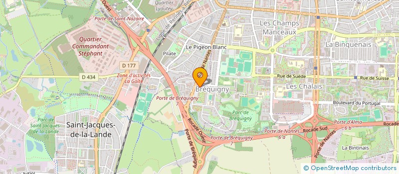 localisation de l'entreprise WEB & SOFT à RENNES