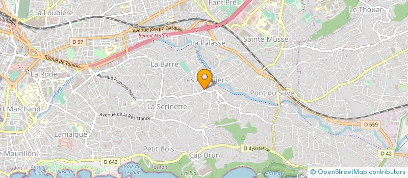 localisation de l'entreprise WEB SPOTTER  TOULON