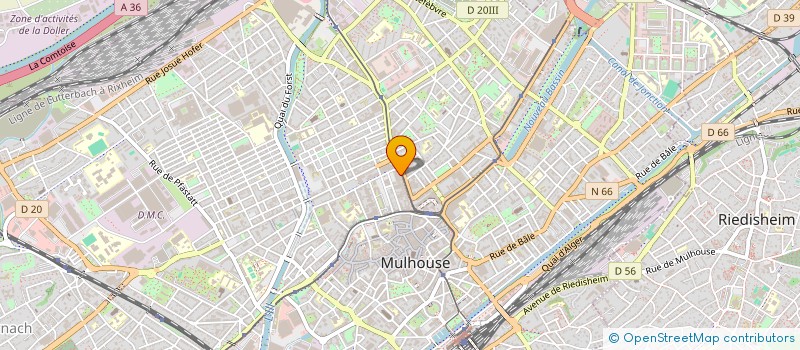 localisation de l'entreprise WEB START-UP  MULHOUSE