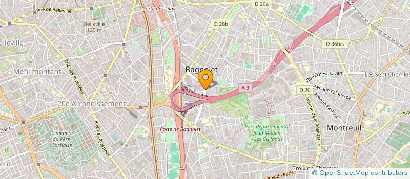 localisation de l'entreprise WEB TECHNOLOGIES FRANCE à BAGNOLET