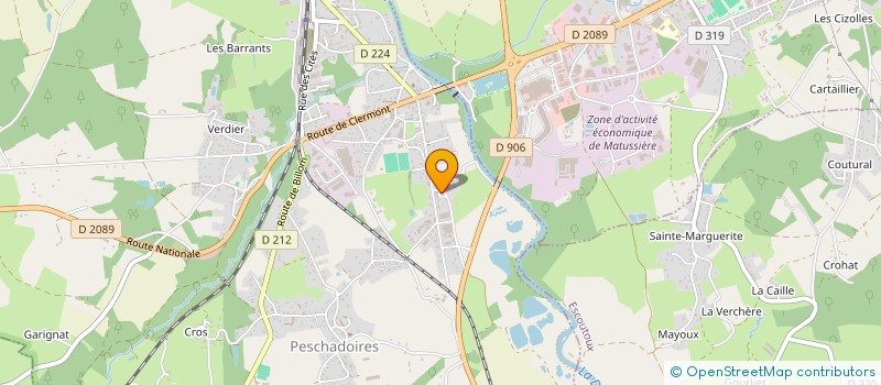 localisation de l'entreprise WEB TV LIVRADOIS FOREZ  PESCHADOIRES