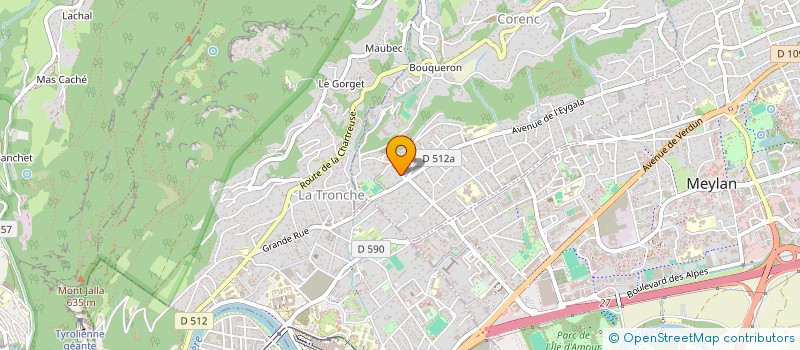 localisation de l'entreprise WEB VISION à CORENC