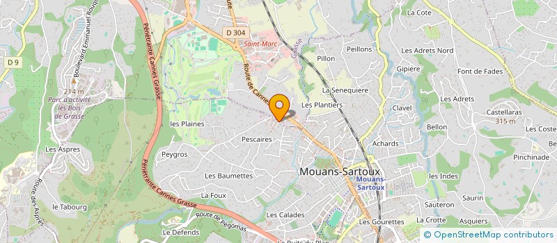 localisation de l'entreprise WEB WEB  MOUANS-SARTOUX