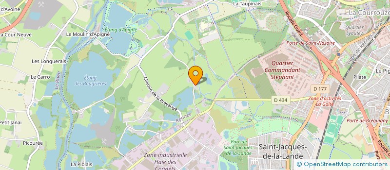 localisation de l'entreprise WEB2B à RENNES
