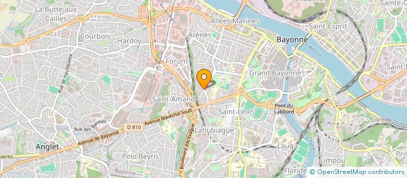 localisation de l'entreprise WEB4VET à BAYONNE