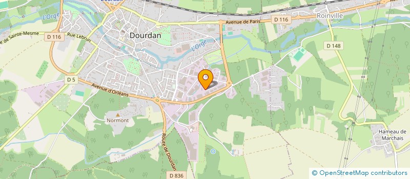 localisation de l'entreprise WEB5O à DOURDAN