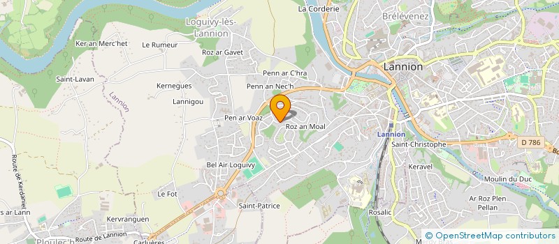 localisation de l'entreprise WEBADN.COM  LANNION