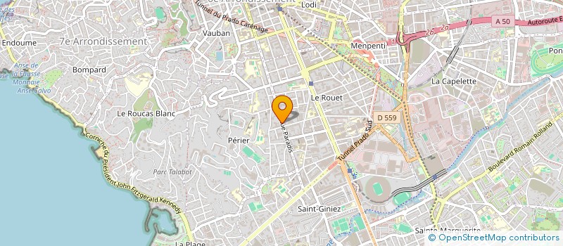 localisation de l'entreprise WEBART à MARSEILLE