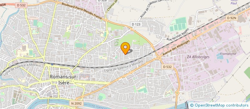 localisation de l'entreprise WEBATECH  ROMANS-SUR-ISERE