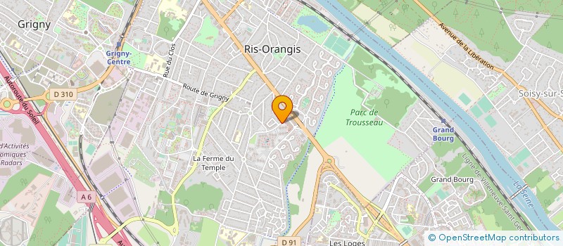 localisation de l'entreprise WEBB-DIFFUSION à RIS-ORANGIS