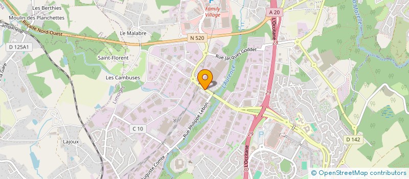 localisation de l'entreprise WEBB ELLIS à LIMOGES