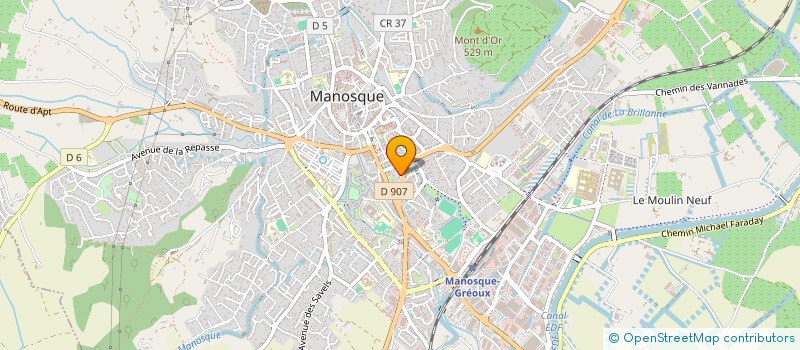 localisation de l'entreprise WEBBIZ INFORMATIQUE à MANOSQUE