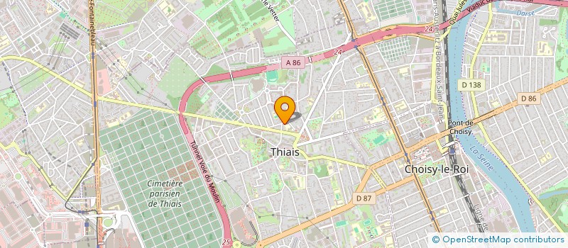 localisation de l'entreprise WEBBY AGENCY  THIAIS