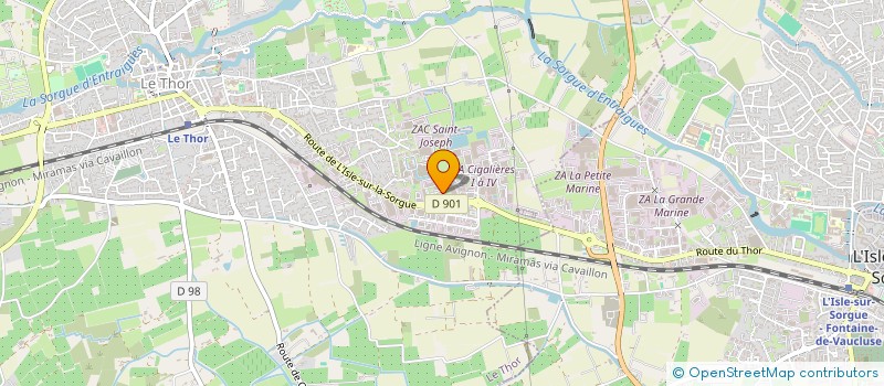 localisation de l'entreprise WEBBYCOM  LE THOR