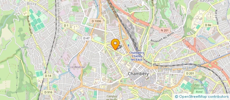 localisation de l'entreprise WEBCARLE à CHAMBERY