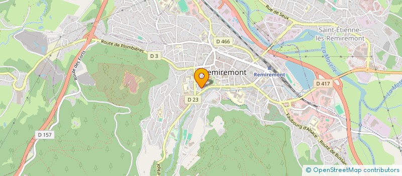 localisation de l'entreprise WEBCOM INTERNATIONALE à REMIREMONT