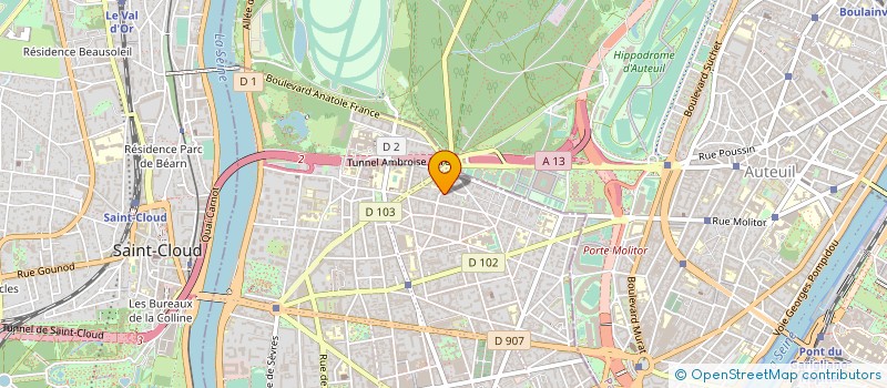 localisation de l'entreprise WEBCOMDESIGN  BOULOGNE-BILLANCOURT