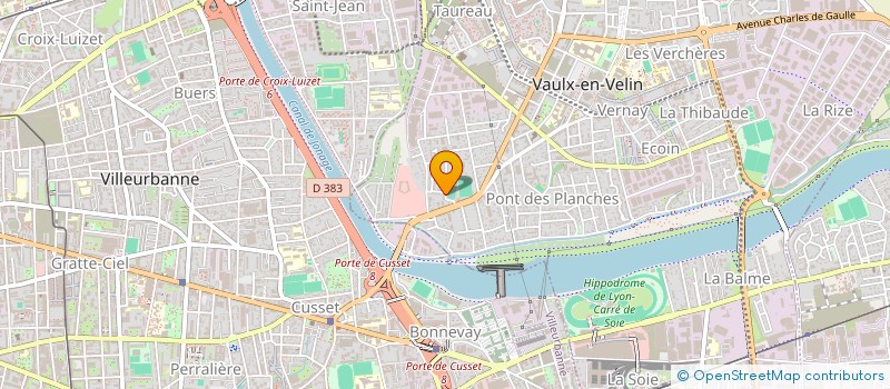 localisation de l'entreprise WEBCONSULTING WORLD  VAULX-EN-VELIN