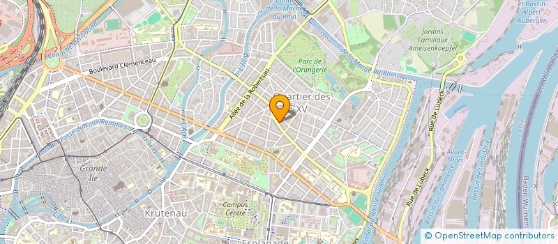 localisation de l'entreprise WEBCOVER à STRASBOURG