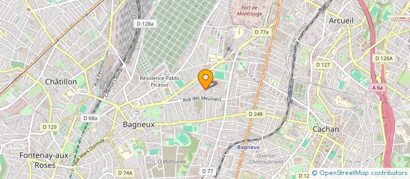 localisation de l'entreprise WEBDATABI SOFTWARE ET SERVICES  BAGNEUX